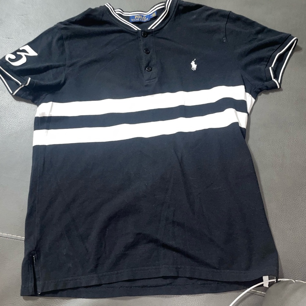 Polo Ralph Lauren Striped Henley Polo Shirt